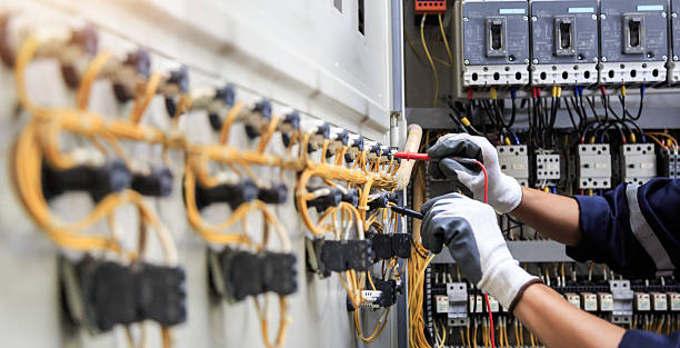 Professional Electrician technician working in West Point, UT